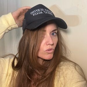 New Honorable Citizens Make Surfing Great Again Mesh Black Trucker Cap surf hat